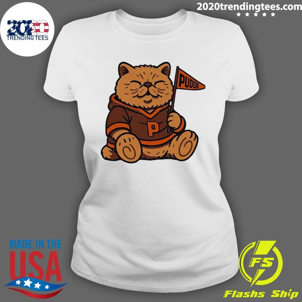 Pudge The Cat Summit Bowling Green Falcons Bear Shirt