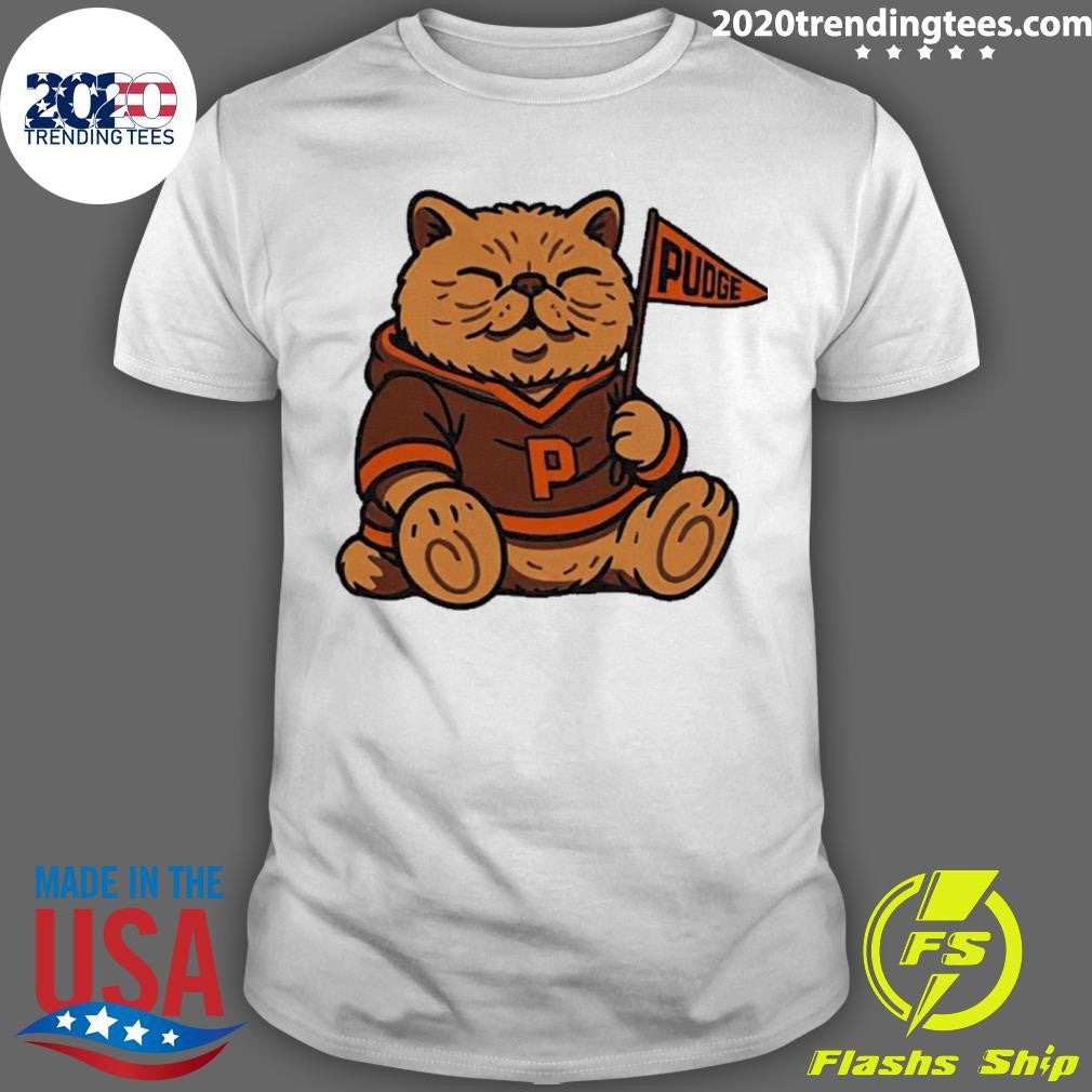 Pudge The Cat Summit Bowling Green Falcons Bear Shirt