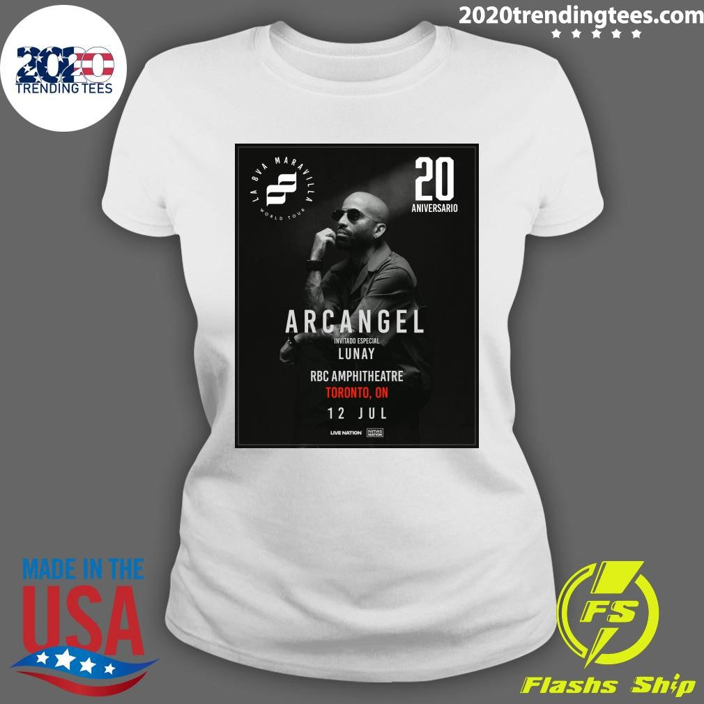 Puerto Rican legend Arcángel is taking over RBC Amphitheatre on July 12, 2026 Bringing New Music and All The Hits Shirt