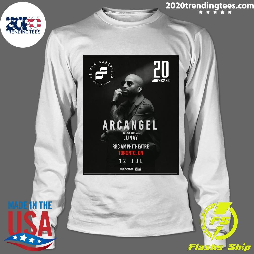 Puerto Rican legend Arcángel is taking over RBC Amphitheatre on July 12, 2026 Bringing New Music and All The Hits Shirt