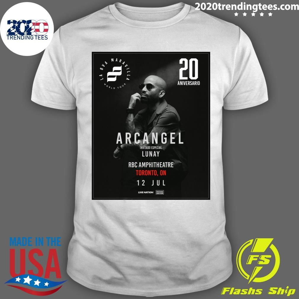 Puerto Rican legend Arcángel is taking over RBC Amphitheatre on July 12, 2026 Bringing New Music and All The Hits Shirt