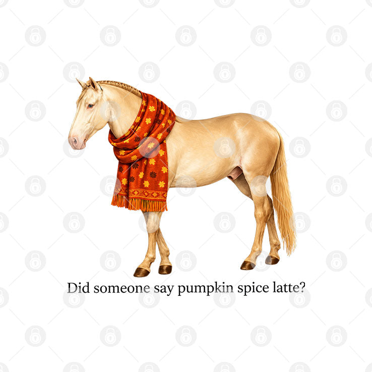 Pumpkin Spice Horse T Shirt