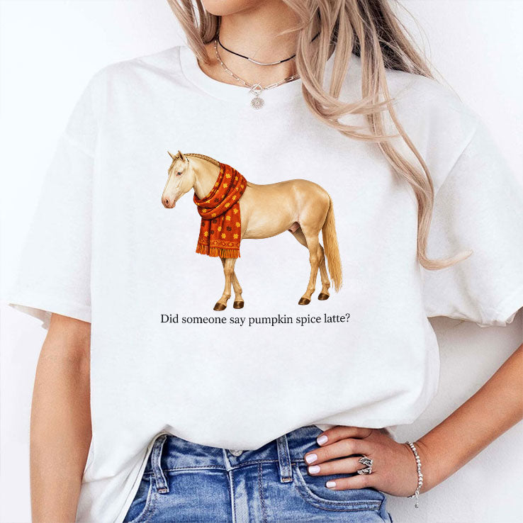 Pumpkin Spice Horse T Shirt