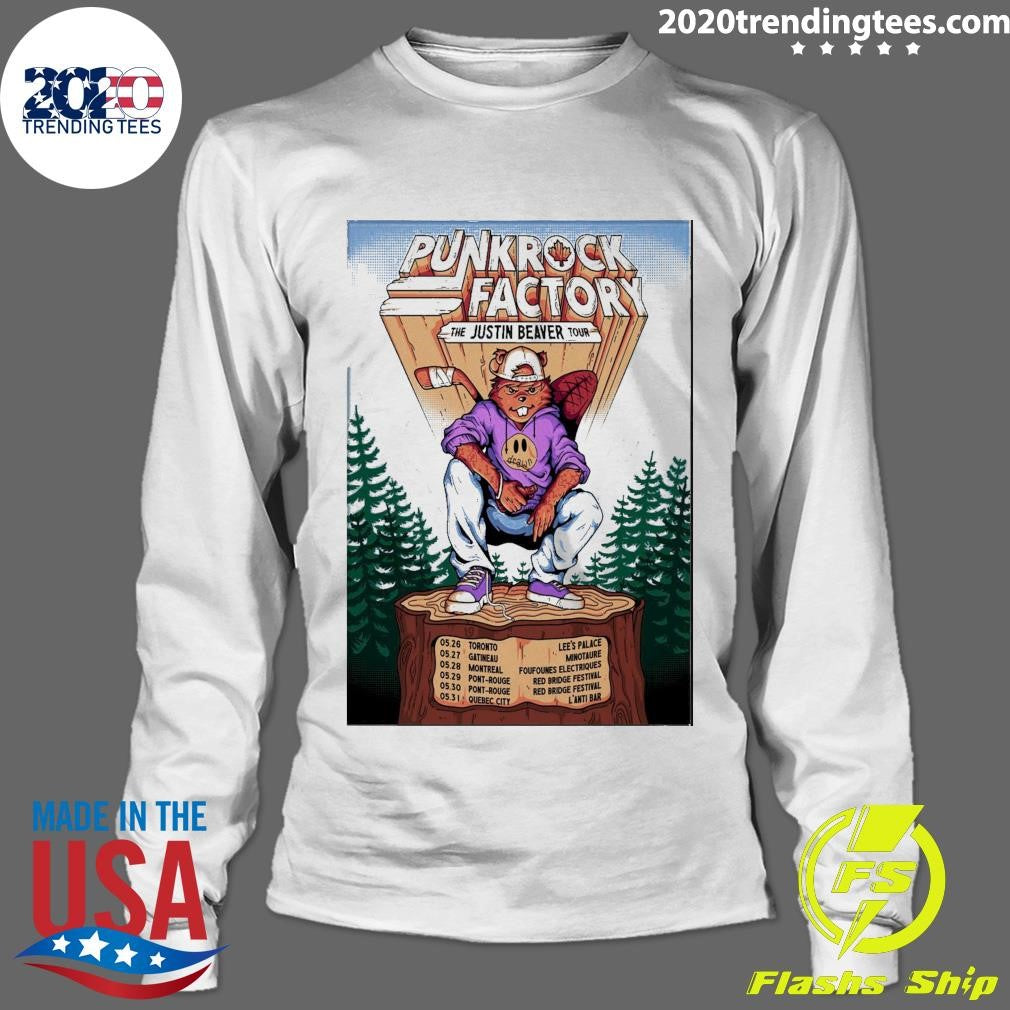 Punk Rock Factory The Justin Beaver Tour 2026 Shirt