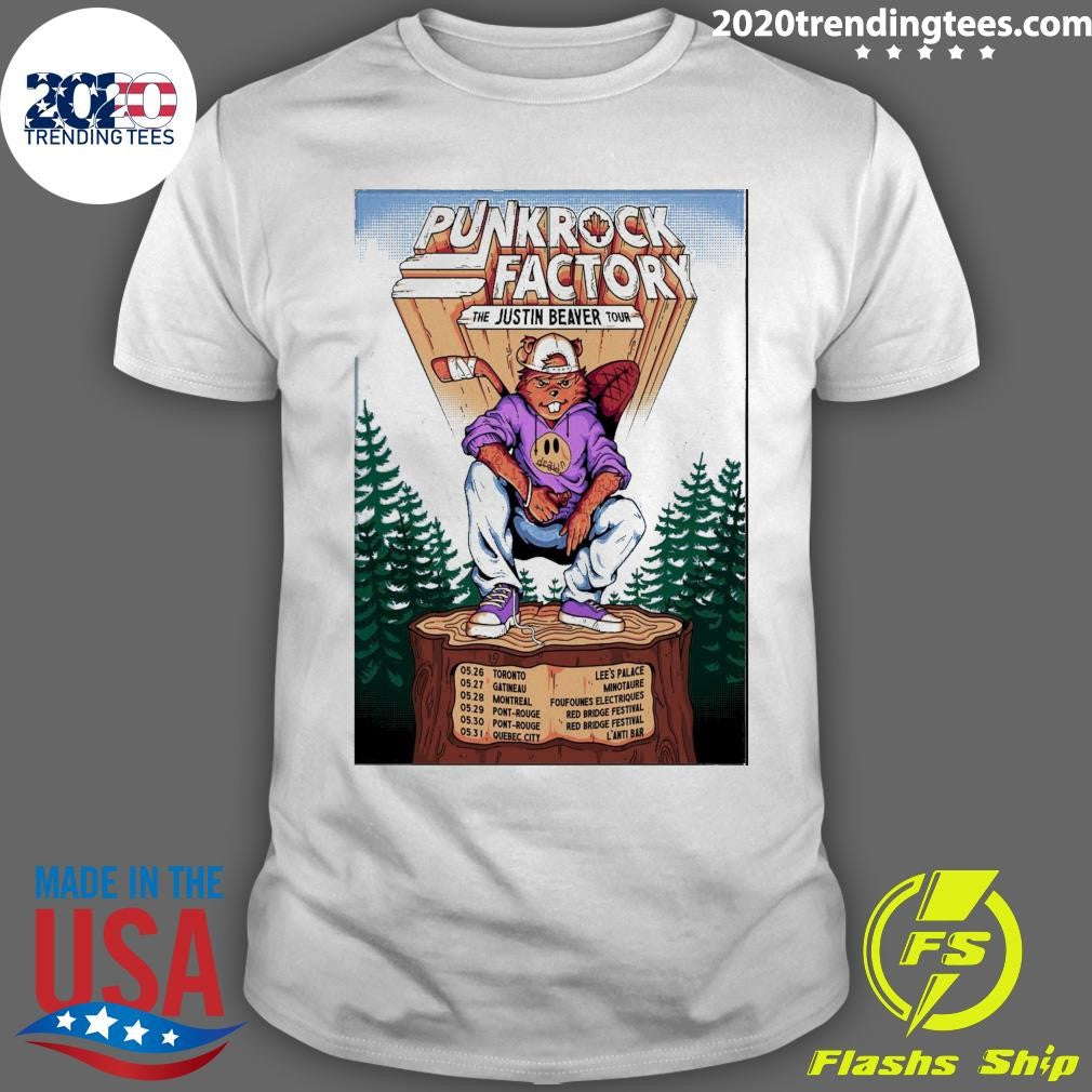 Punk Rock Factory The Justin Beaver Tour 2026 Shirt