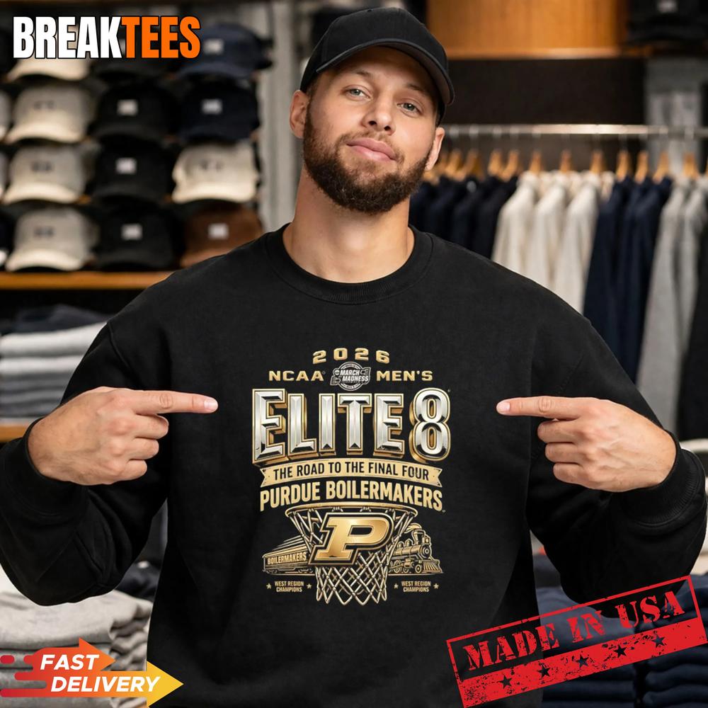 Purdue Boilermakers 2026 NCAA Men’s March Madness Elite 8 Shirt
