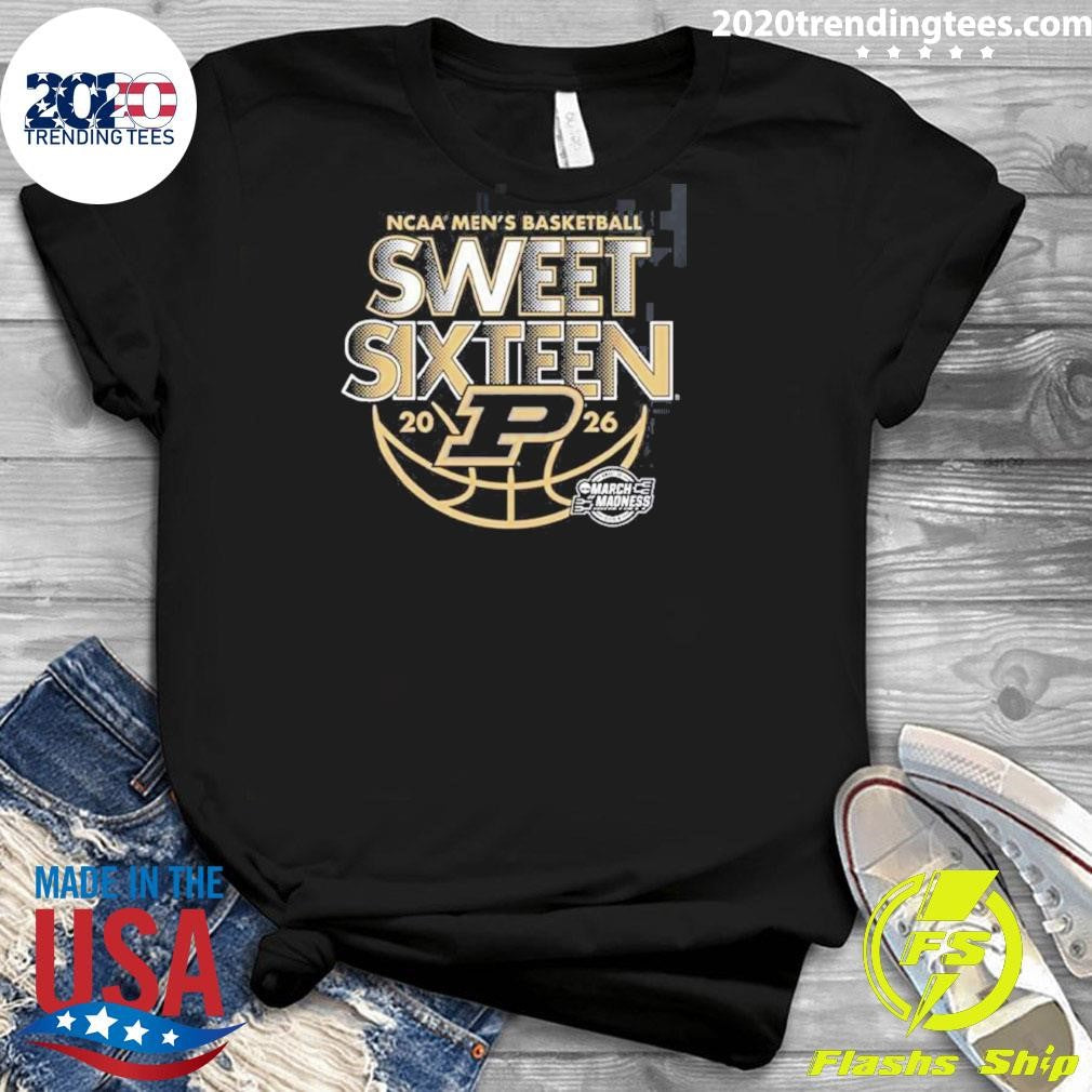 Purdue Boilermakers Men’s Basketball 2026 NCAA March Madness Sweet 16 Shirt