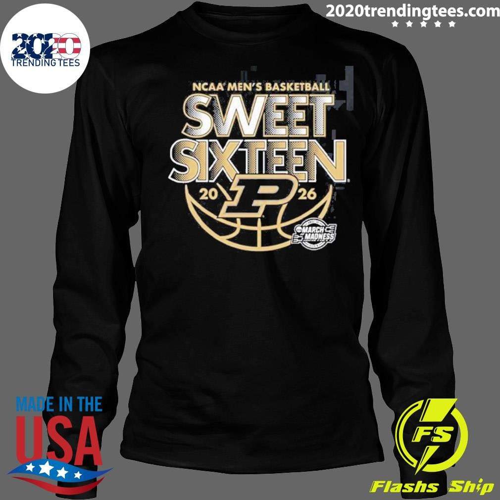 Purdue Boilermakers Men’s Basketball 2026 NCAA March Madness Sweet 16 Shirt