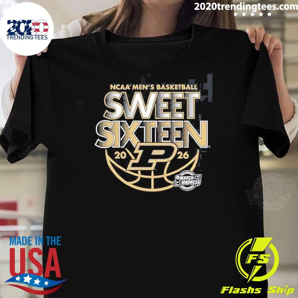 Purdue Boilermakers Men’s Basketball 2026 NCAA March Madness Sweet 16 Shirt
