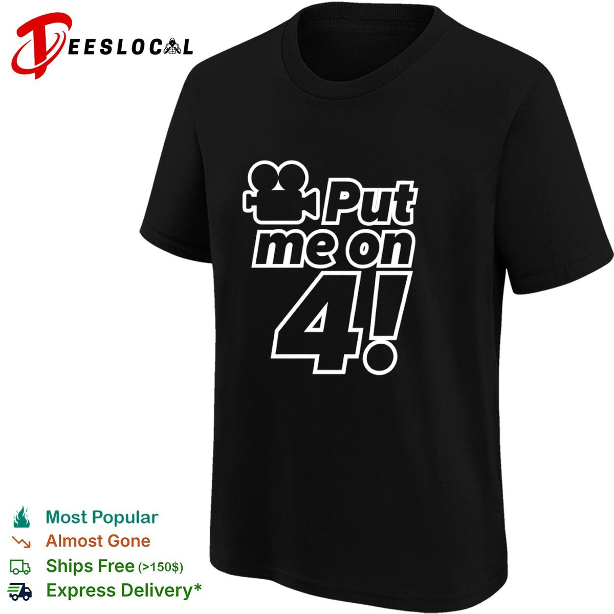 Put me on 4 film camera shirt