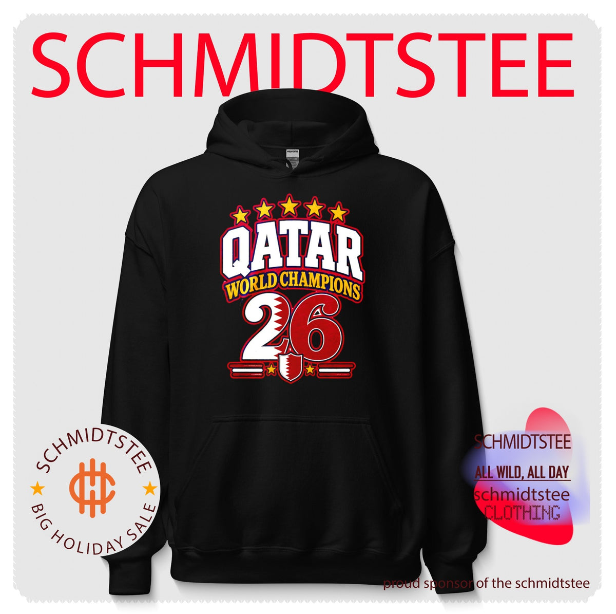 Qatar 2026 World Champions flag shirt