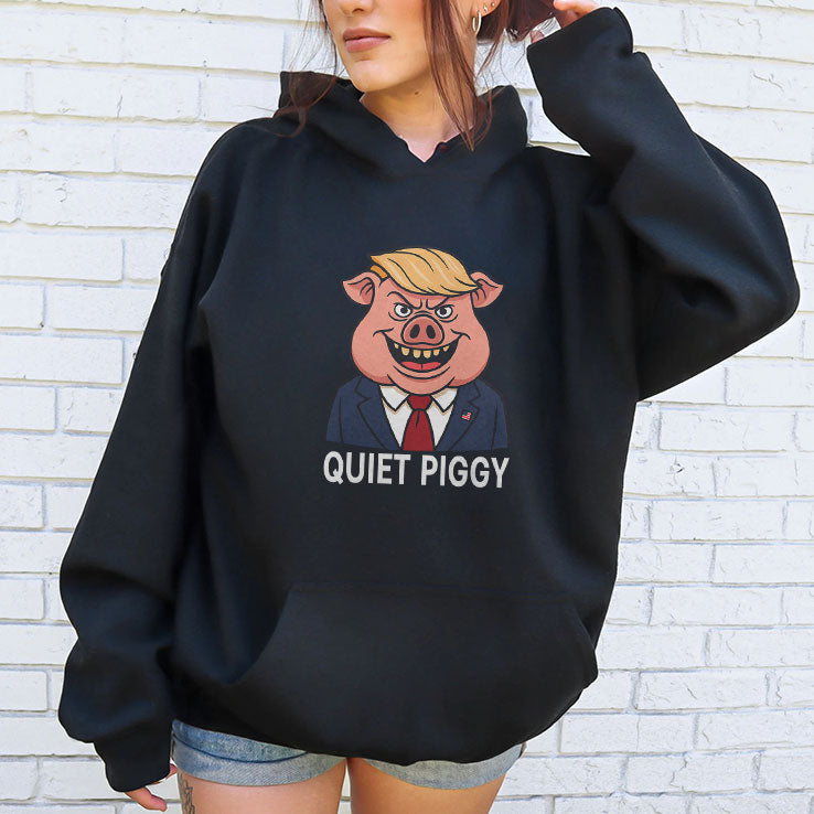 Quiet Piggy Pig Trump T Shirt