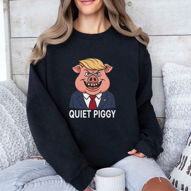 Quiet Piggy Pig Trump T Shirt
