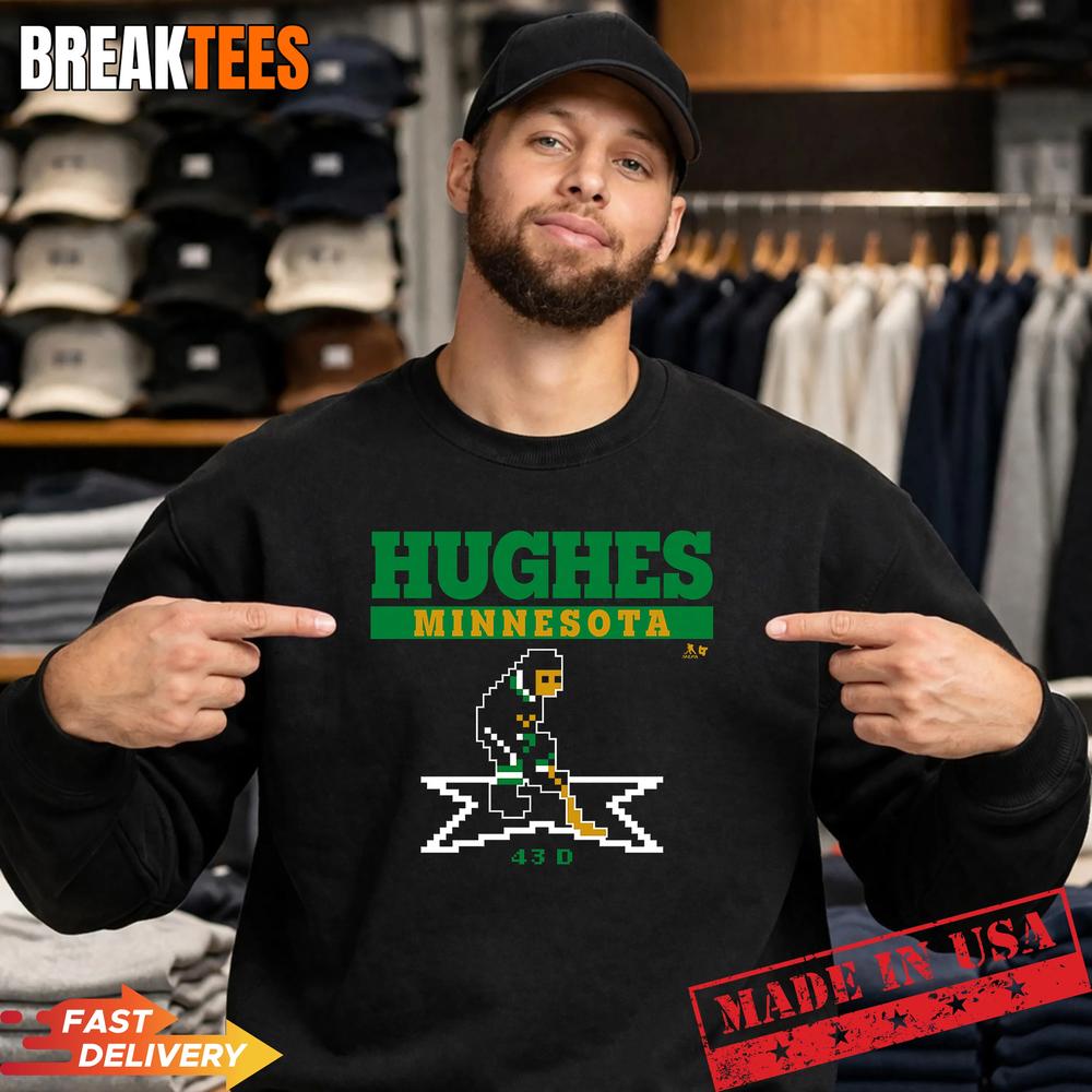 Quinn Hughes Minnesota Hockey Retro Shirt