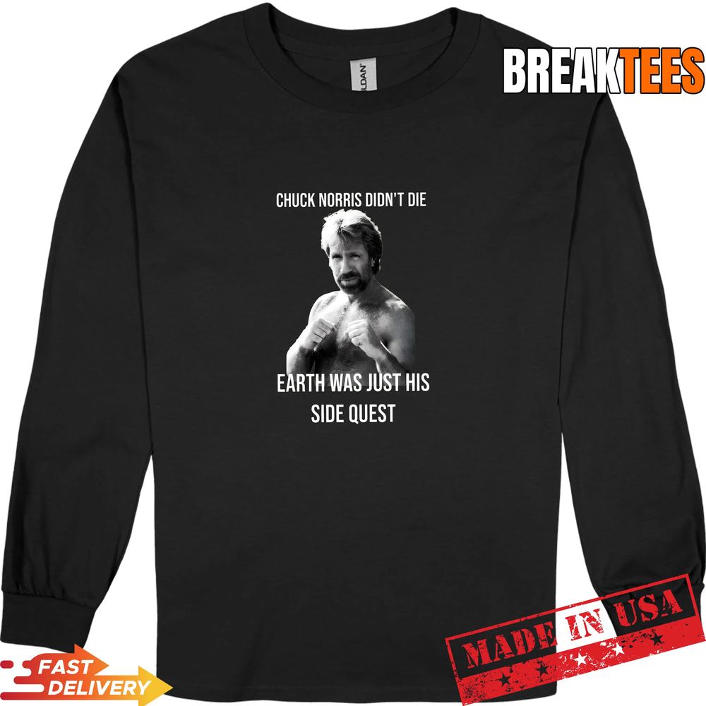 RIP Chuck Norris T-Shirt – Legend Never Dies Memorial Graphic Tee