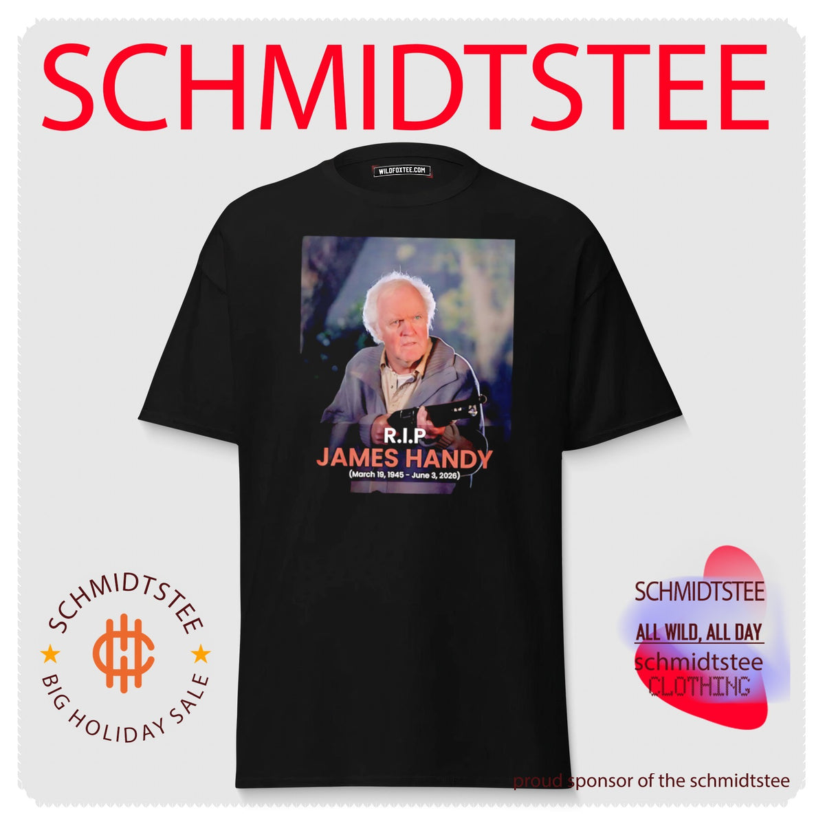 RIP James Handy 1945-2026 Rest In Peace shirt