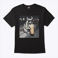 Raccoon Drinking Iced Coffee T Shirt