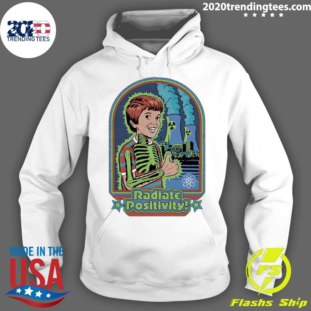 Radiate Positivity Ironic Charcater Shirt