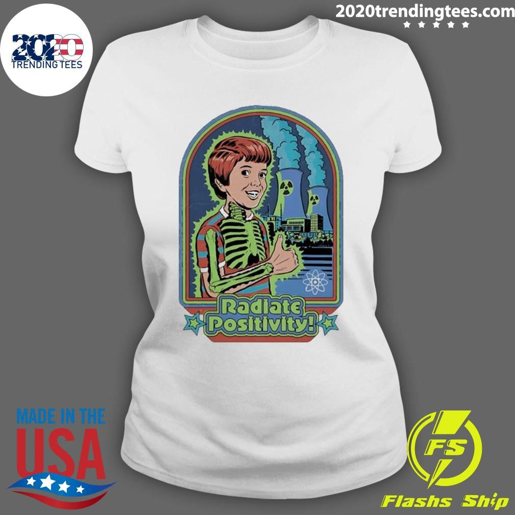 Radiate Positivity Ironic Charcater Shirt
