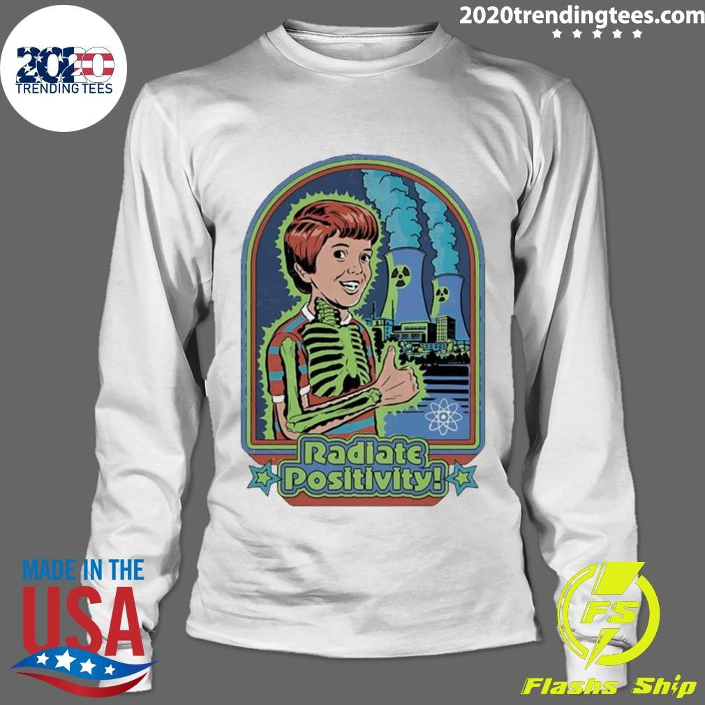 Radiate Positivity Ironic Charcater Shirt