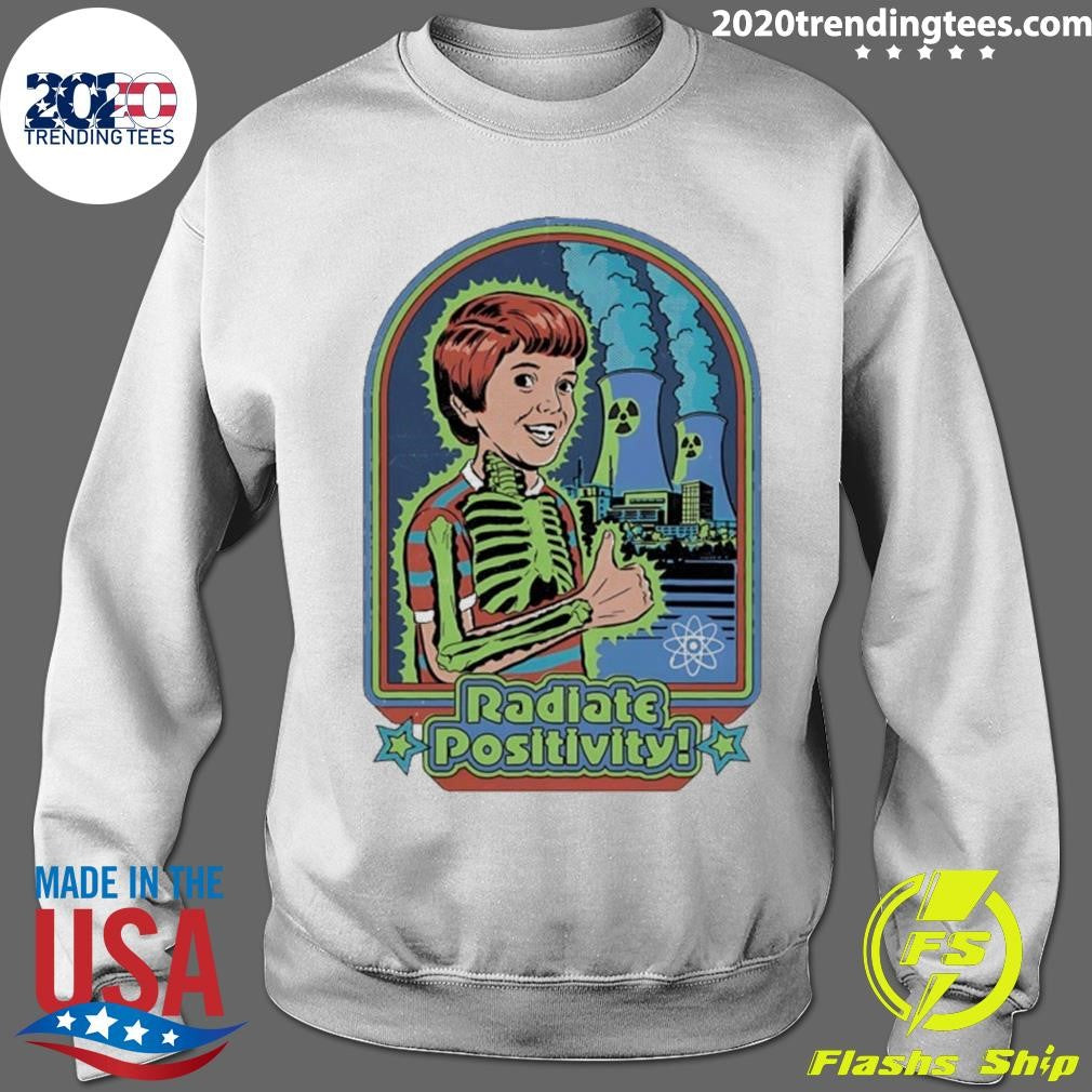 Radiate Positivity Ironic Charcater Shirt