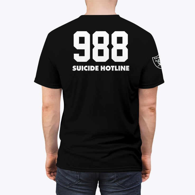 Raiders Call An Audible 988 Suicide Hotline T Shirt