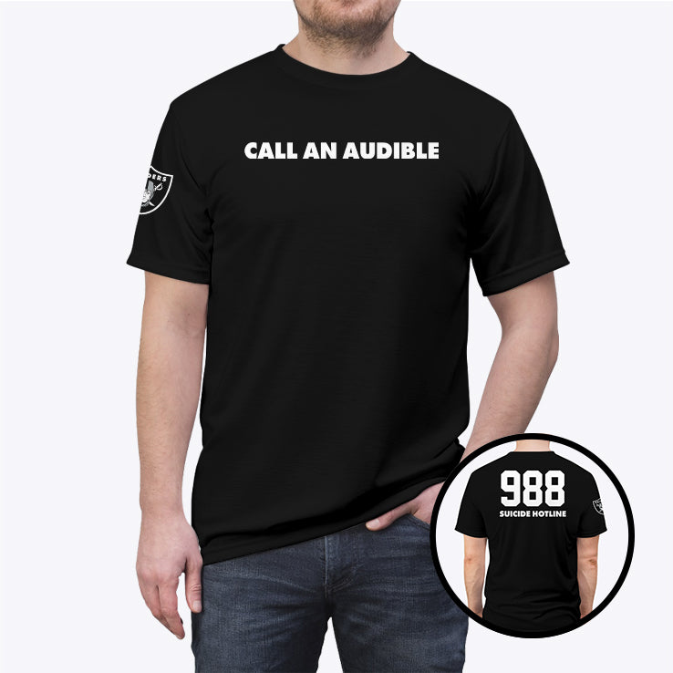 Raiders Call An Audible 988 Suicide Hotline T Shirt
