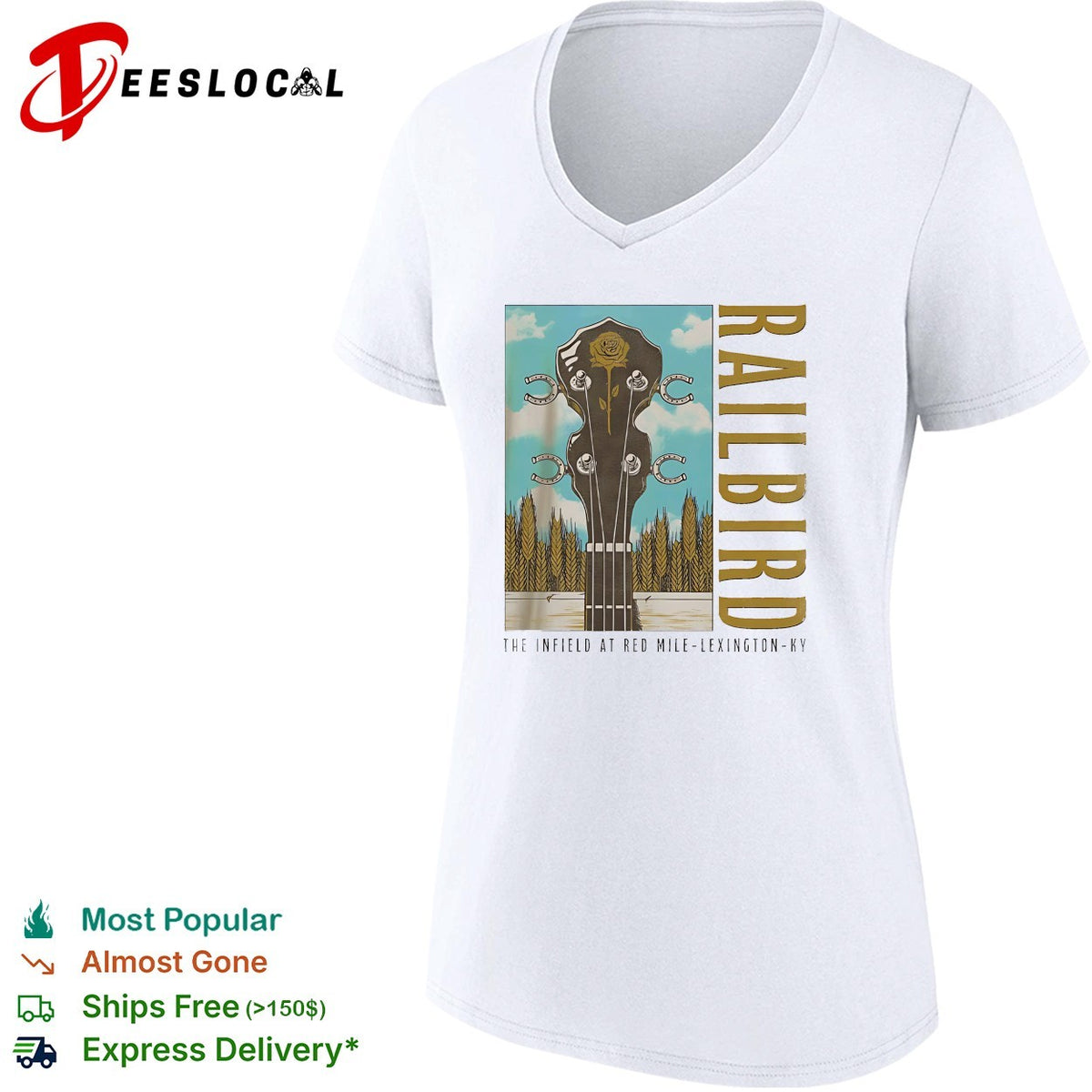 Railbird Music Festival 2026 Lexington Kentucky On June 6 And 7 2026 Banjo shirt
