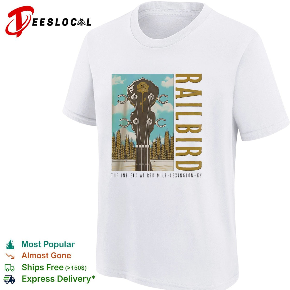 Railbird Music Festival 2026 Lexington Kentucky On June 6 And 7 2026 Banjo shirt