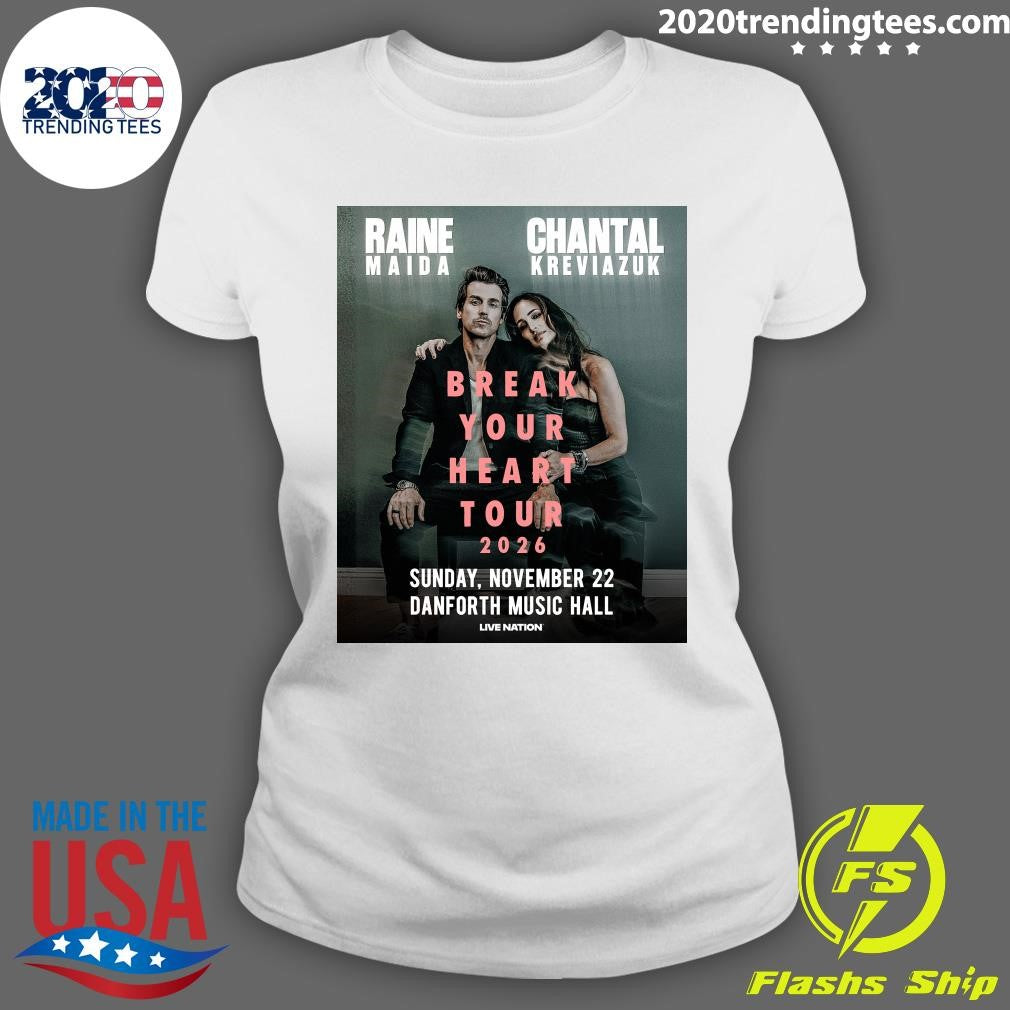 Raine Maida and Chantal Kreviazuk are coming to Danforth Music Hall on November 2, 2026 Shirt