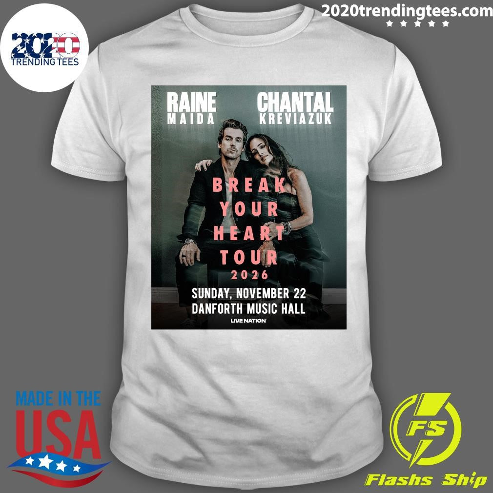 Raine Maida and Chantal Kreviazuk are coming to Danforth Music Hall on November 2, 2026 Shirt