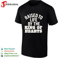 Raised to life by the king of hearts religious christian faith shirt