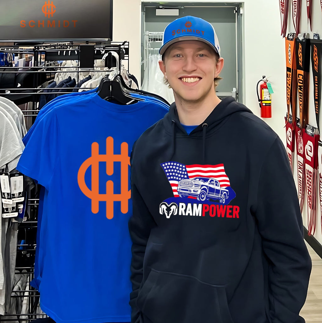 Ram Power Patriotic Truck USA flag shirt