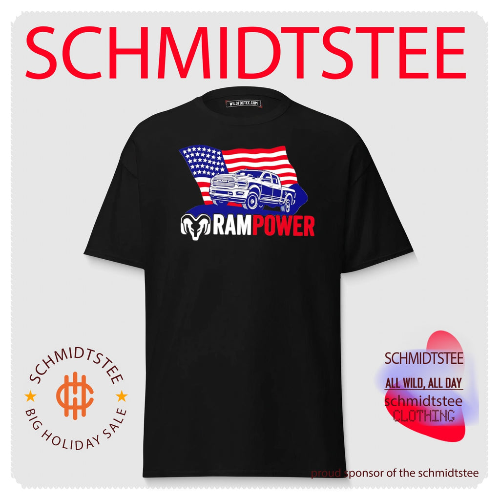Ram Power Patriotic Truck USA flag shirt