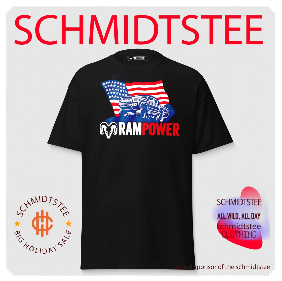 Ram Truck Rampower Patriotic American Automotive Pride shirt