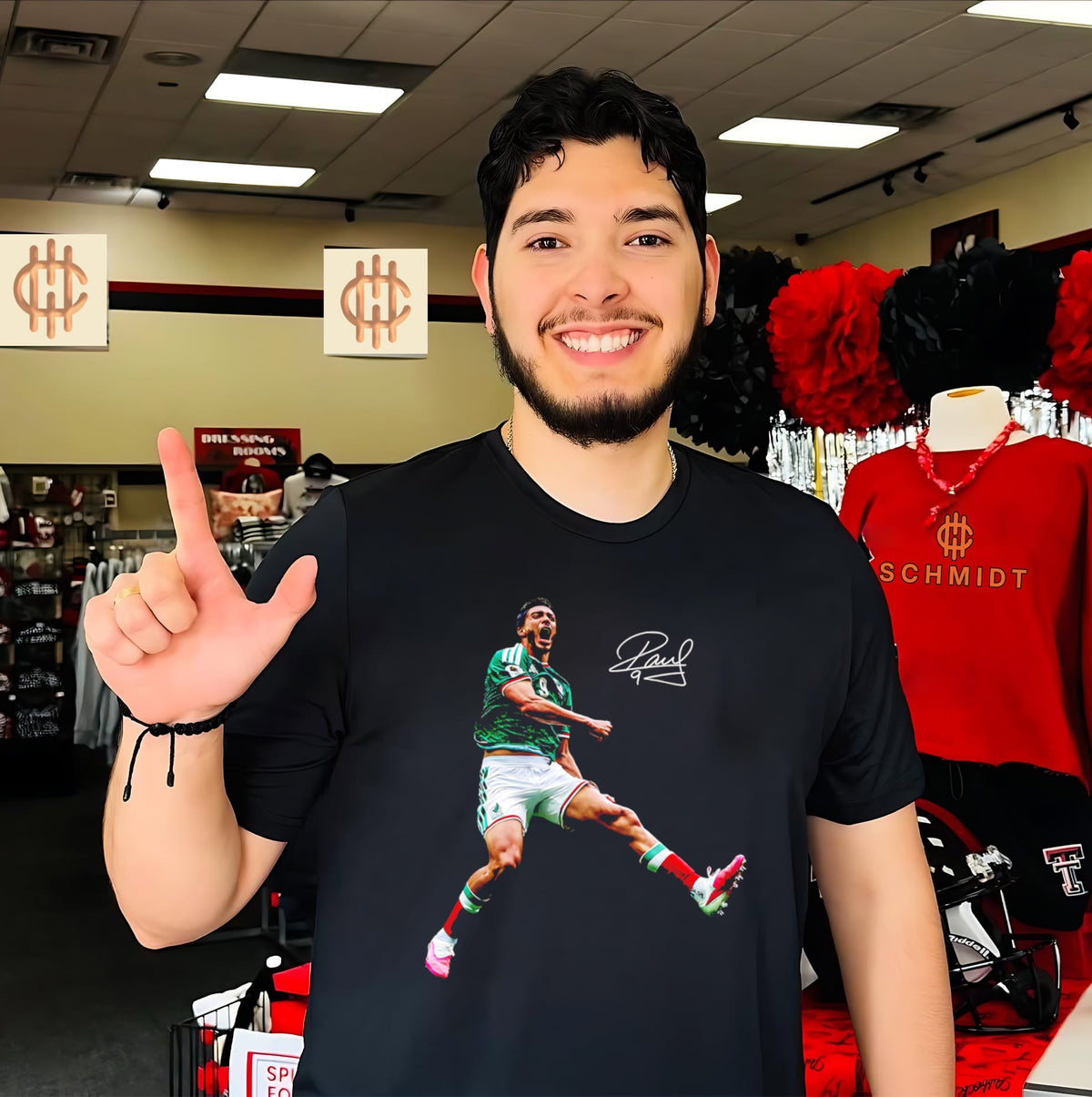 Raúl Jiménez Advancing Mexico National Football Team shirt