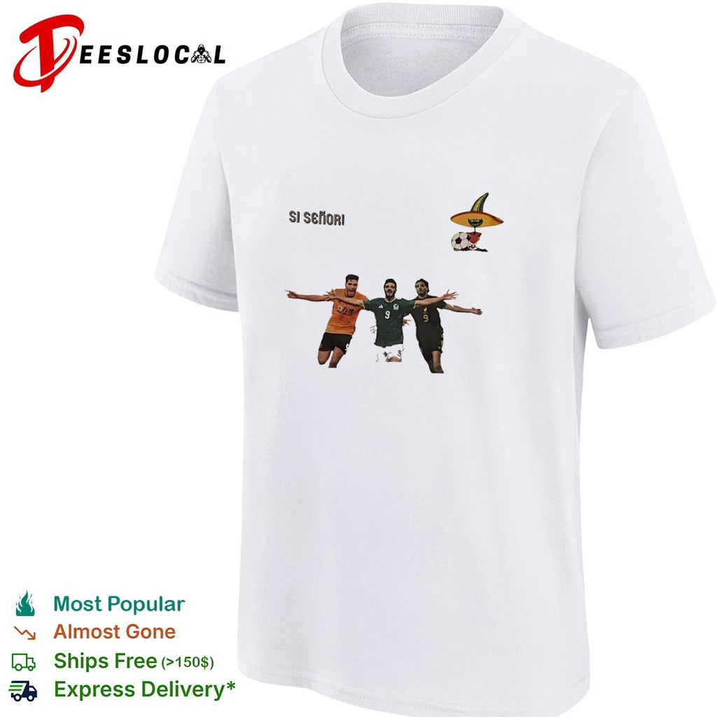 Raul Jimenez Wolverhampton Wanderers Premier League Si Senor Mexico World Cup shirt