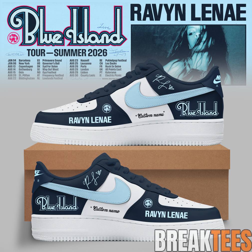 Ravyn Lenae “Blue Island” Tour 2026 Custom AF1 Shoes