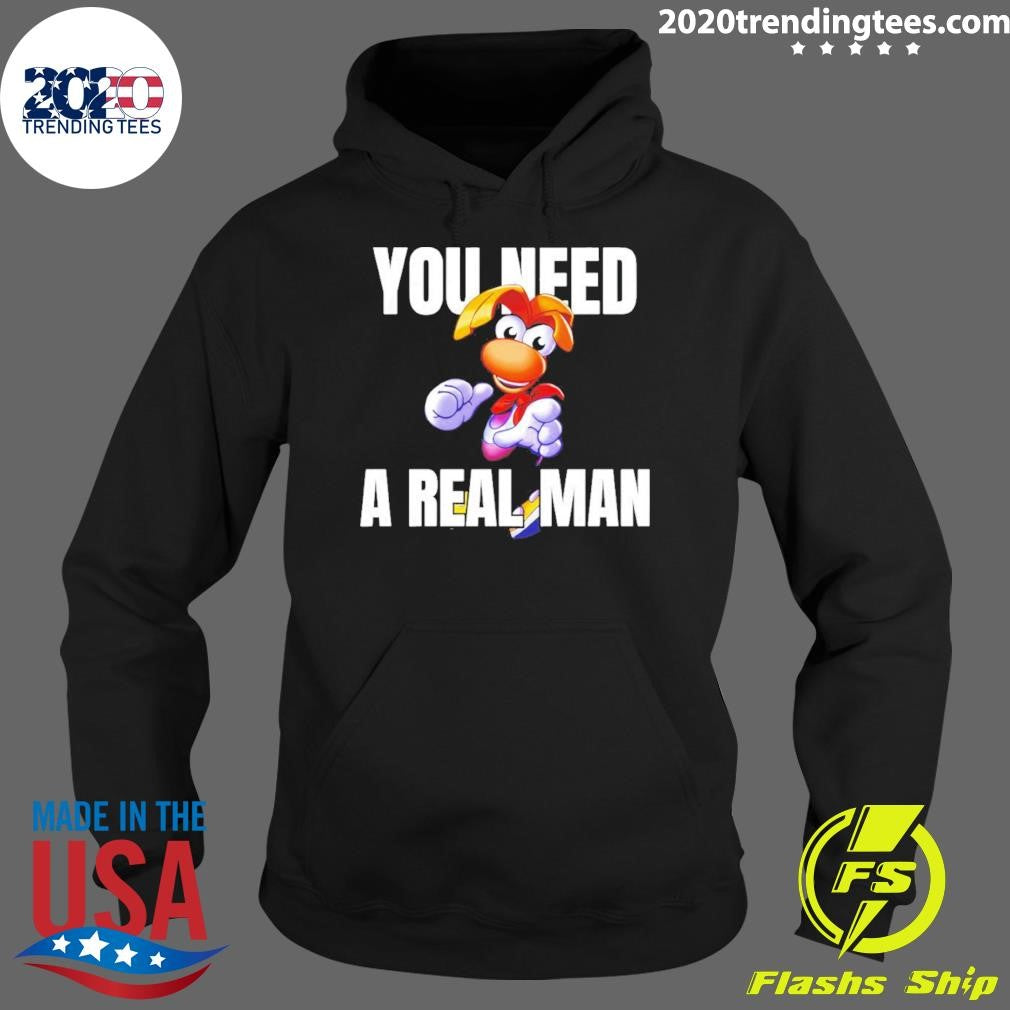 Rayman You Need A Real Man Cartoon Shirt