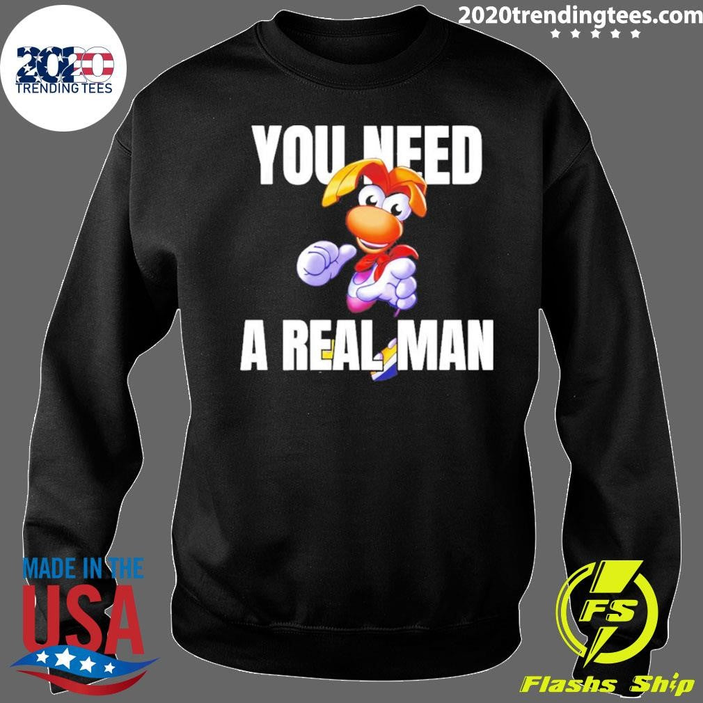 Rayman You Need A Real Man Cartoon Shirt