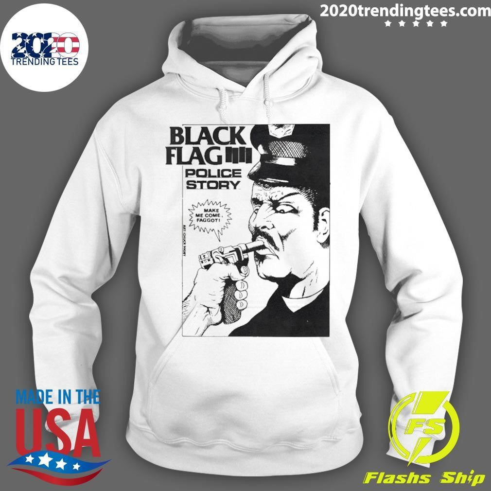 Raymond Pettibon Police Story Black Flag Make Me Come Faggot 1981-1982 Shirt