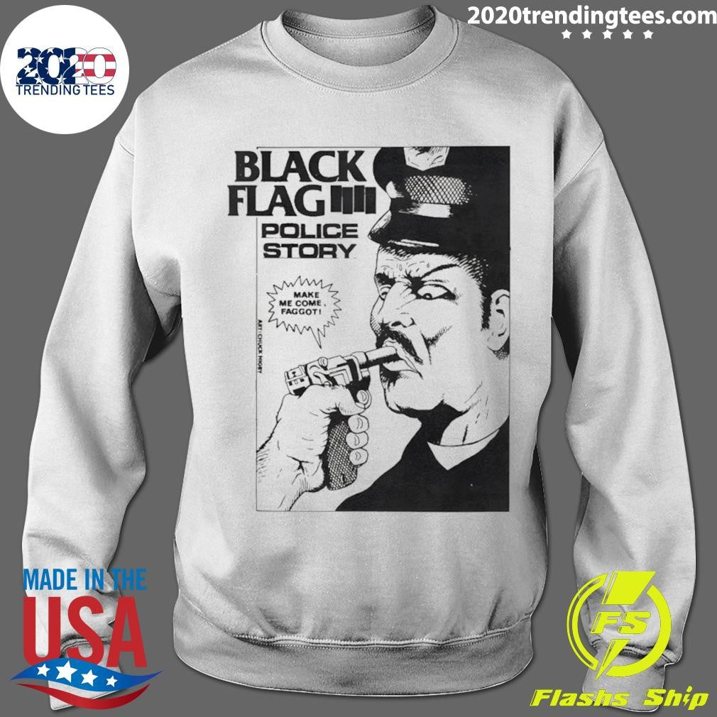 Raymond Pettibon Police Story Black Flag Make Me Come Faggot 1981-1982 Shirt