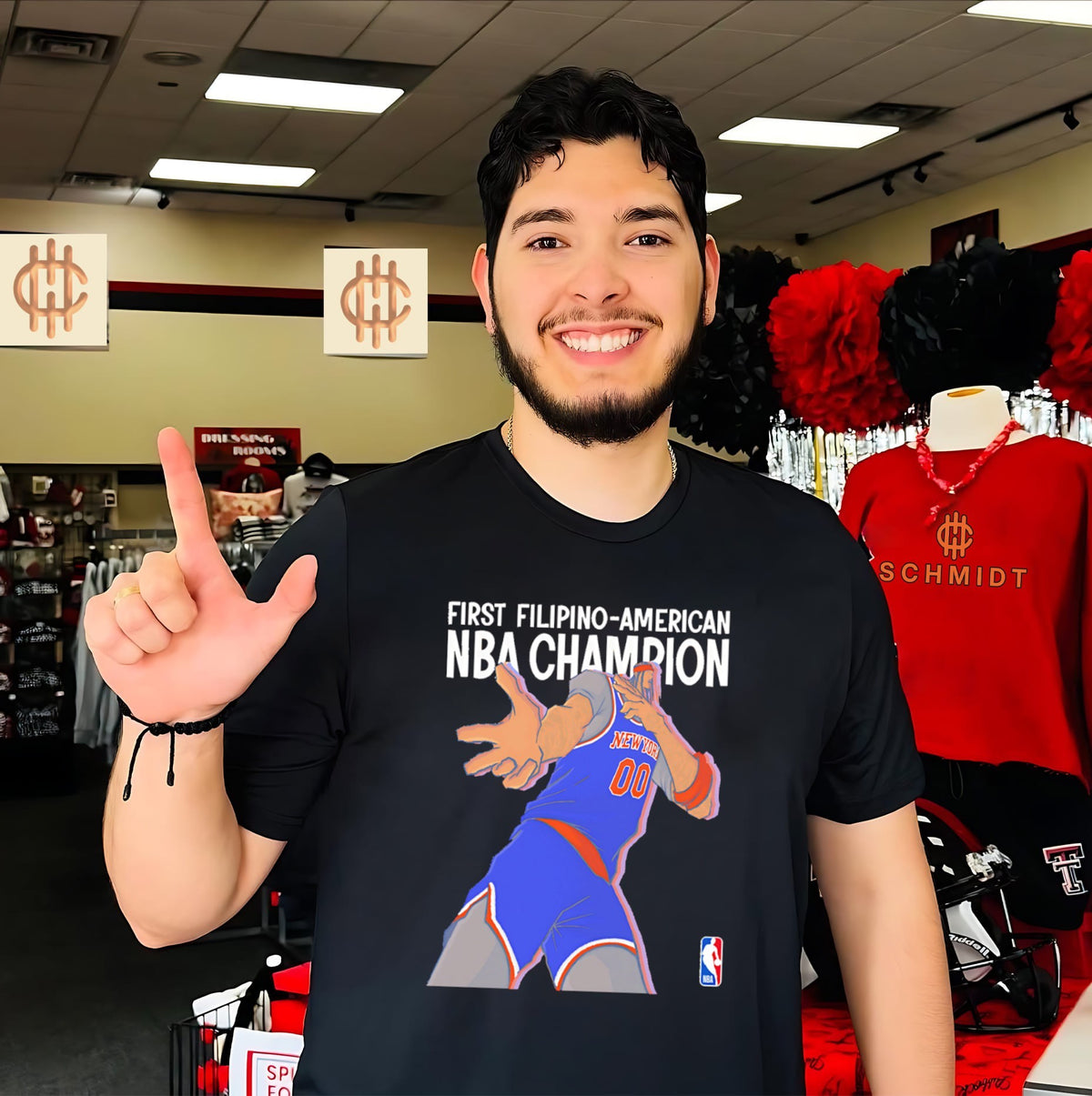 Raymond Townsend First Filipino-American NBA Champion NY Knicks shirt