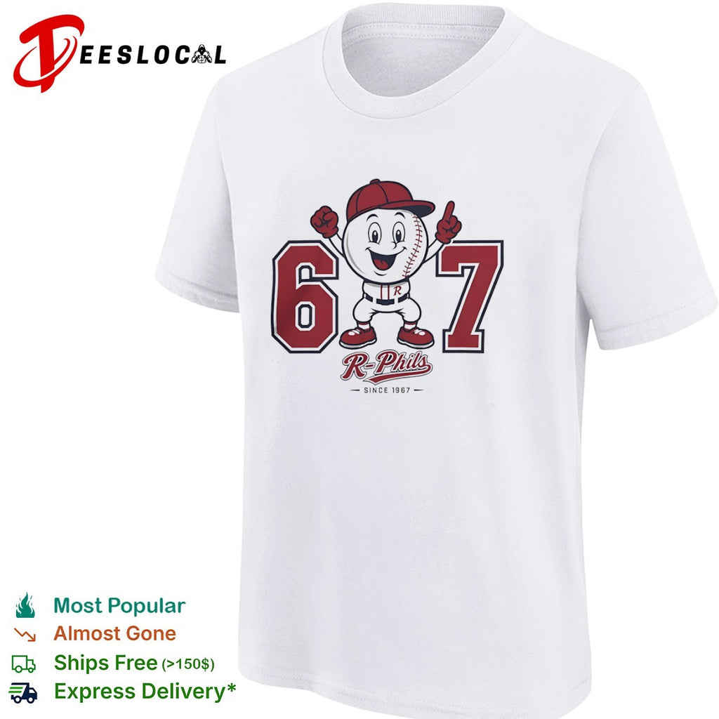 Reading Fightin Phils 67 since 1967 baseball mascot shirt