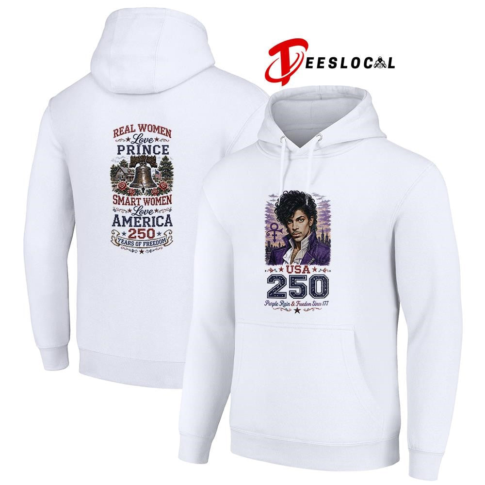 Real women love Prince smart women love America 250 years of freedom shirt
