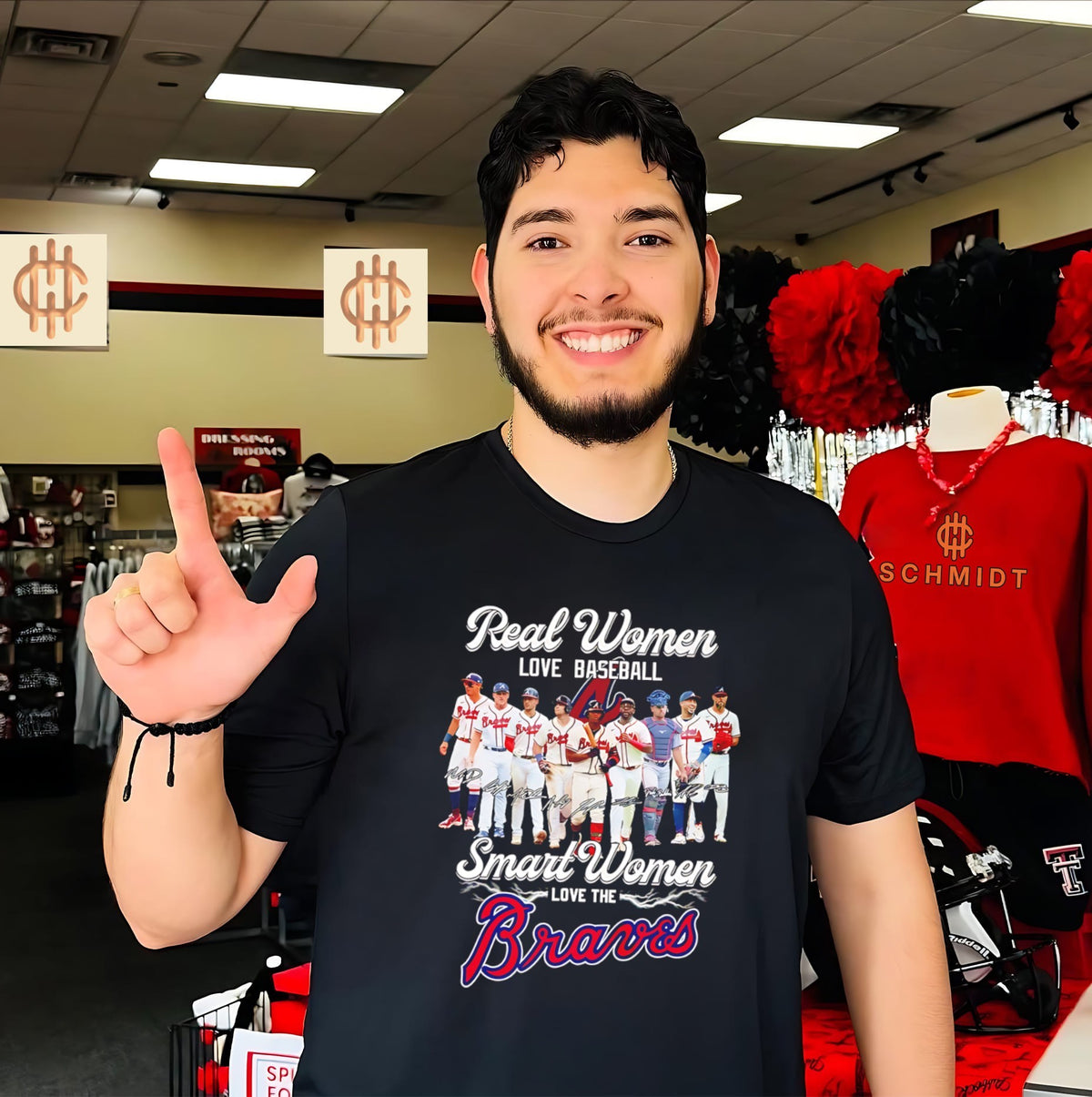 Real women love baseball smart women love the Atlanta Braves shirt