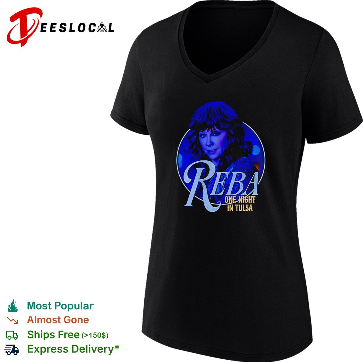 Reba McEntire Reba one night in Tulsa concert shirt