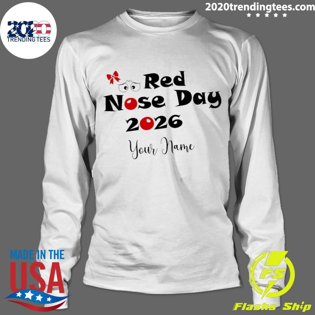 Red Nose Day 2026 Comic Relief Your Name Shirt