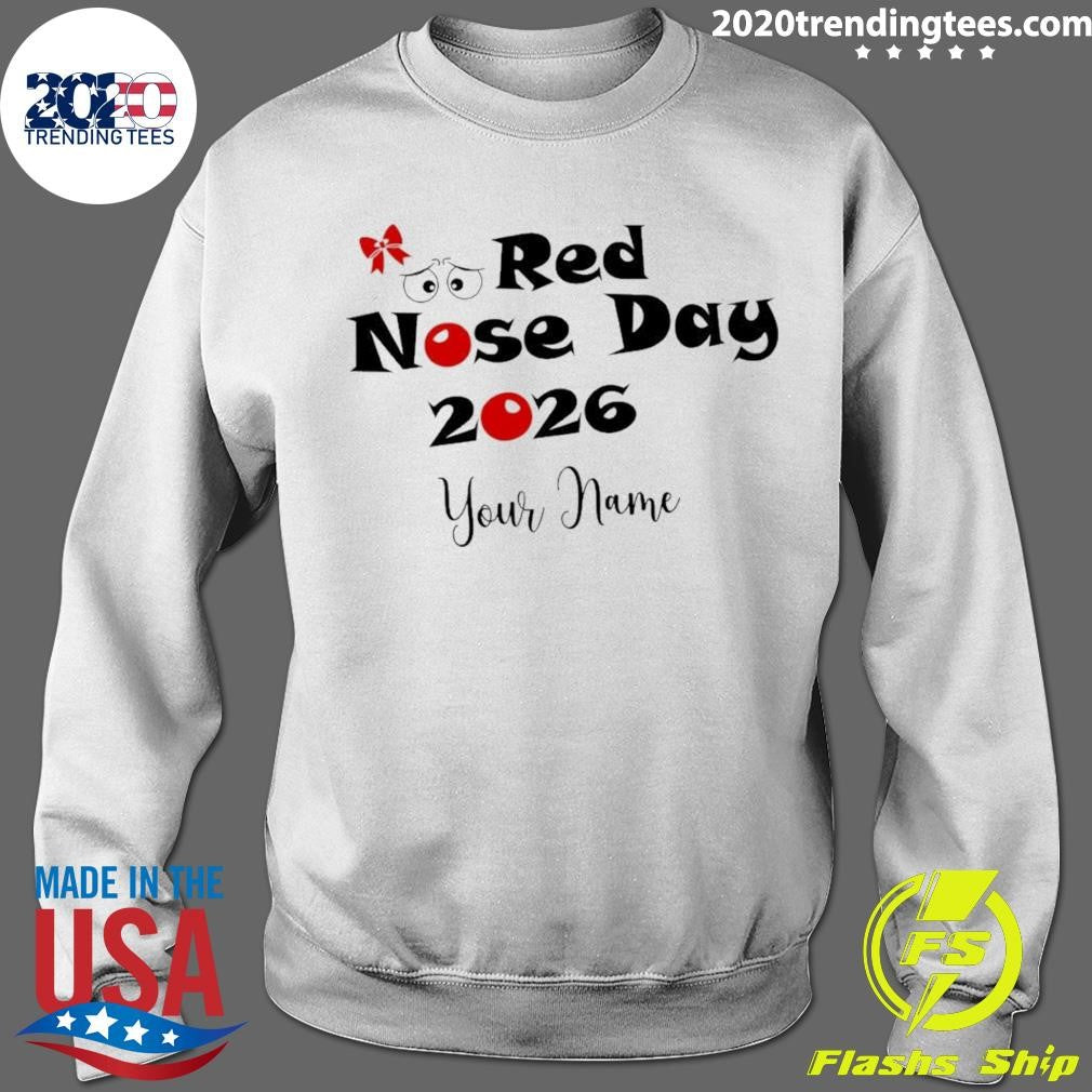 Red Nose Day 2026 Comic Relief Your Name Shirt