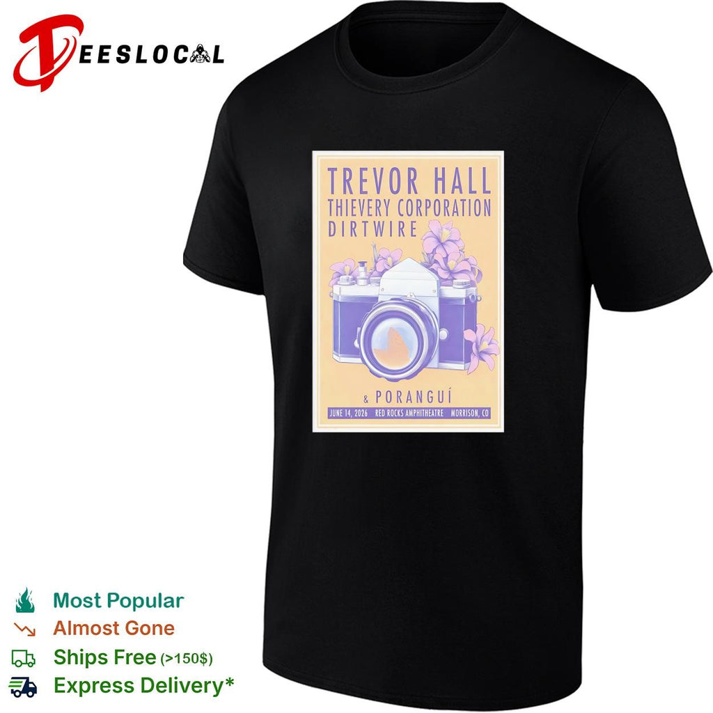 Red Rocks Amphitheater Morrison CO concert camera floral poster shirt